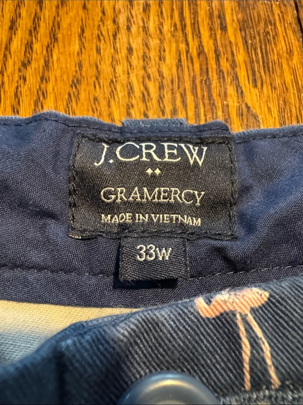 J.CREW men’s flamingo print shorts - Size 33